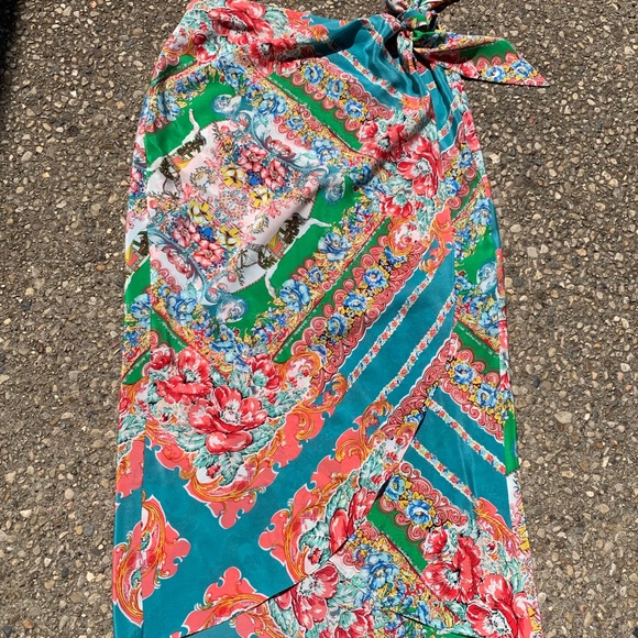 Anthropologie Dresses & Skirts - Maeve by Anthropologie Silk Wrap Skirt